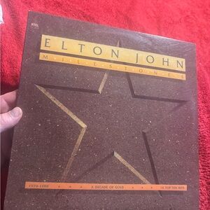 Elton John Milestones 1970-1980 A Decade of Gold LP Vinyl Record